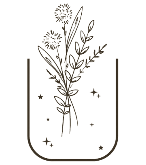 wildflower interior design logo icon